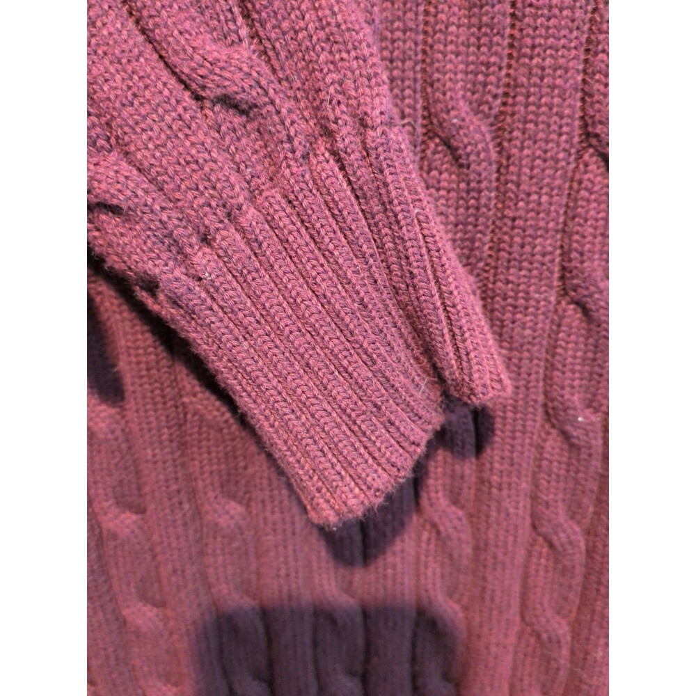 Women’s Polo Ralph Lauren Purple Crewneck Cotton Sweater Size Large - Picture 5 of 6
